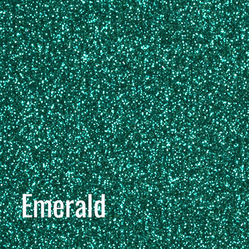 12" Emerald - Siser Glitter Heat Transfer Vinyl (HTV)