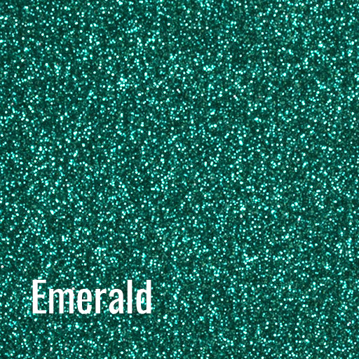 12" Emerald - Siser Glitter Heat Transfer Vinyl (HTV)