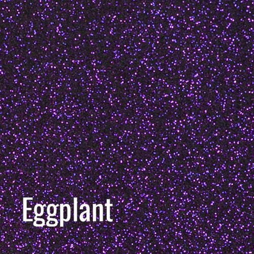 12" Eggplant - Siser Glitter Heat Transfer Vinyl (HTV)