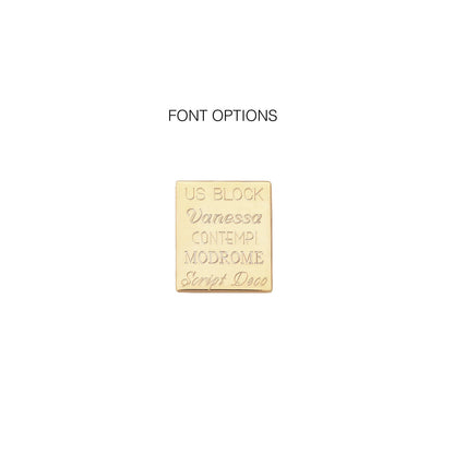 Solid Gold Small Square Locket Necklace
