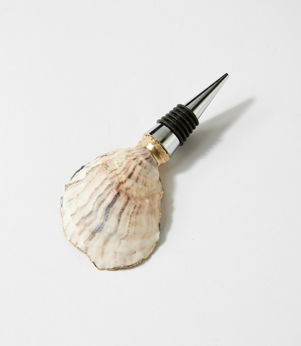 Lemon Tile Oyster Shell Wine Stopper