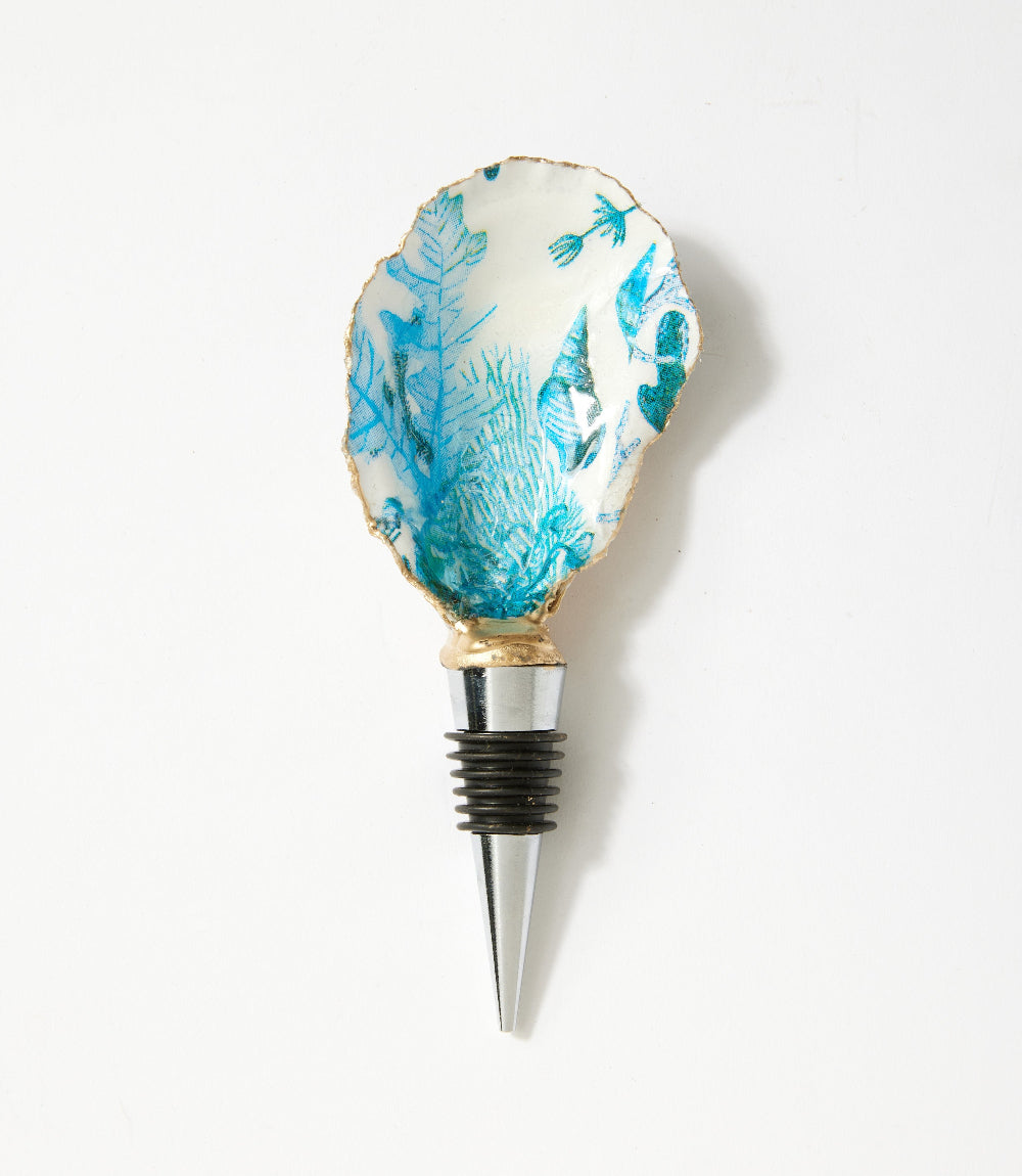 Ocean Breeze Oyster Shell Wine Stopper