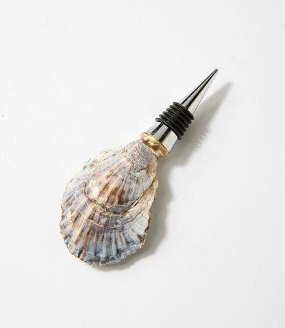 Ocean Breeze Oyster Shell Wine Stopper