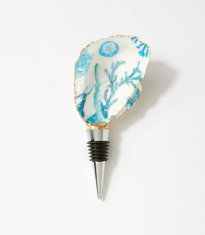 Ocean Breeze Oyster Shell Wine Stopper