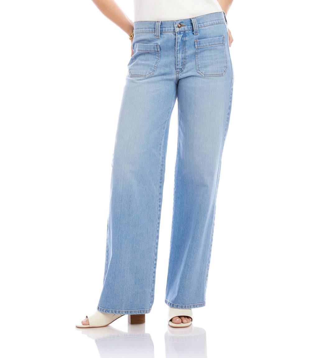 Petite Size Lauren Patch Pocket Jeans
