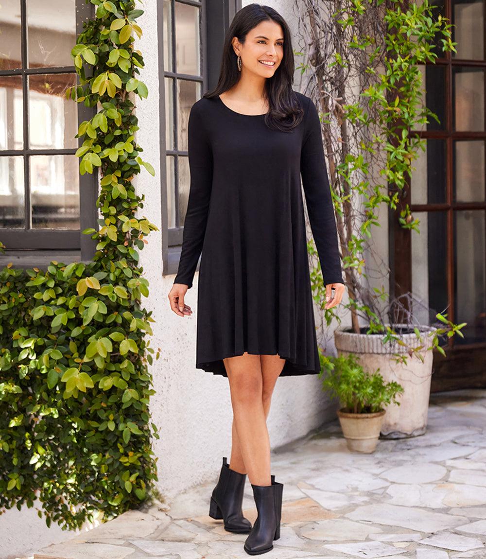Long Sleeve Maggie Trapeze Dress