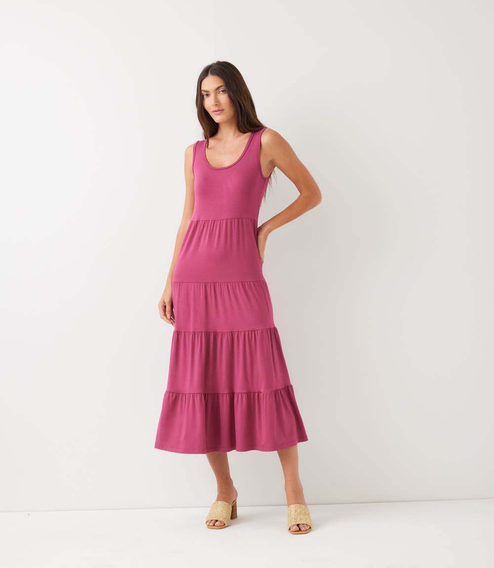 Tiered Midi Dress