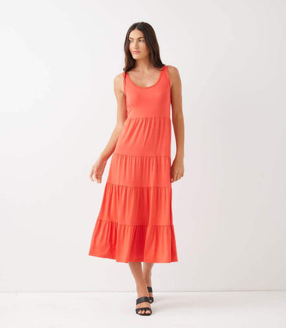 Tiered Midi Dress