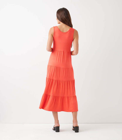 Tiered Midi Dress
