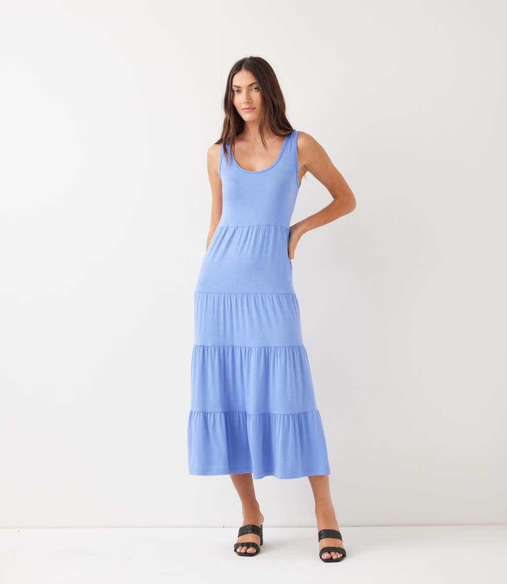 Tiered Midi Dress
