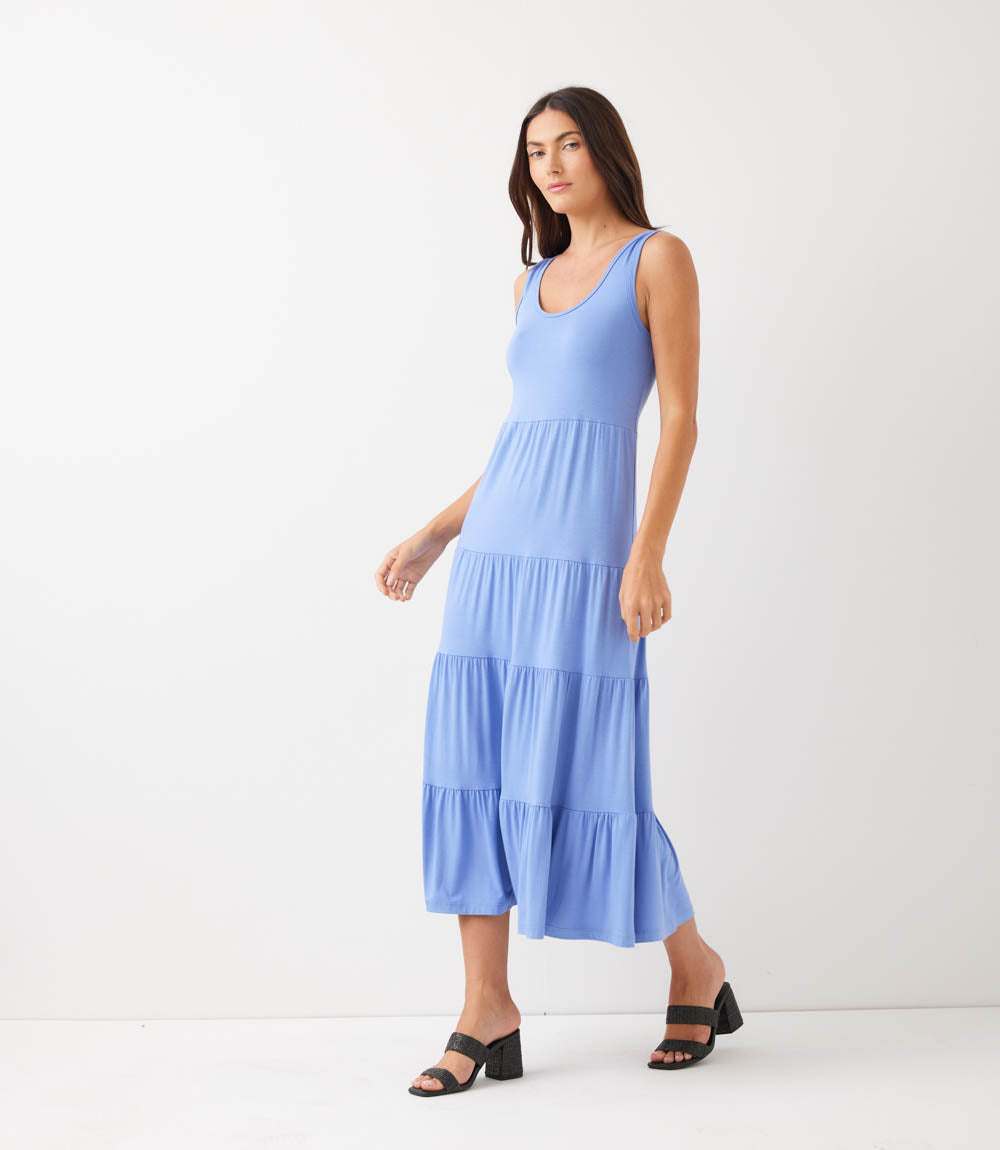 Tiered Midi Dress