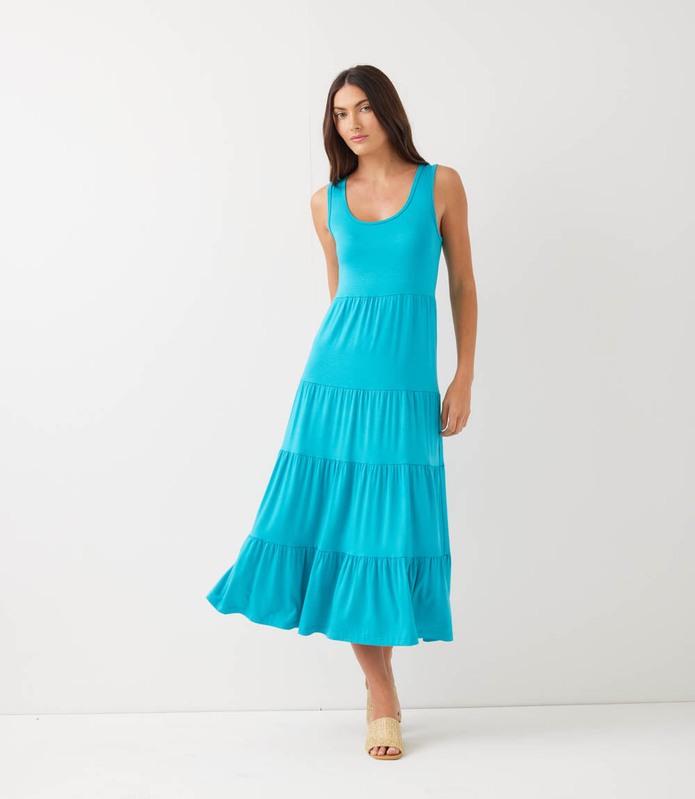 Tiered Midi Dress