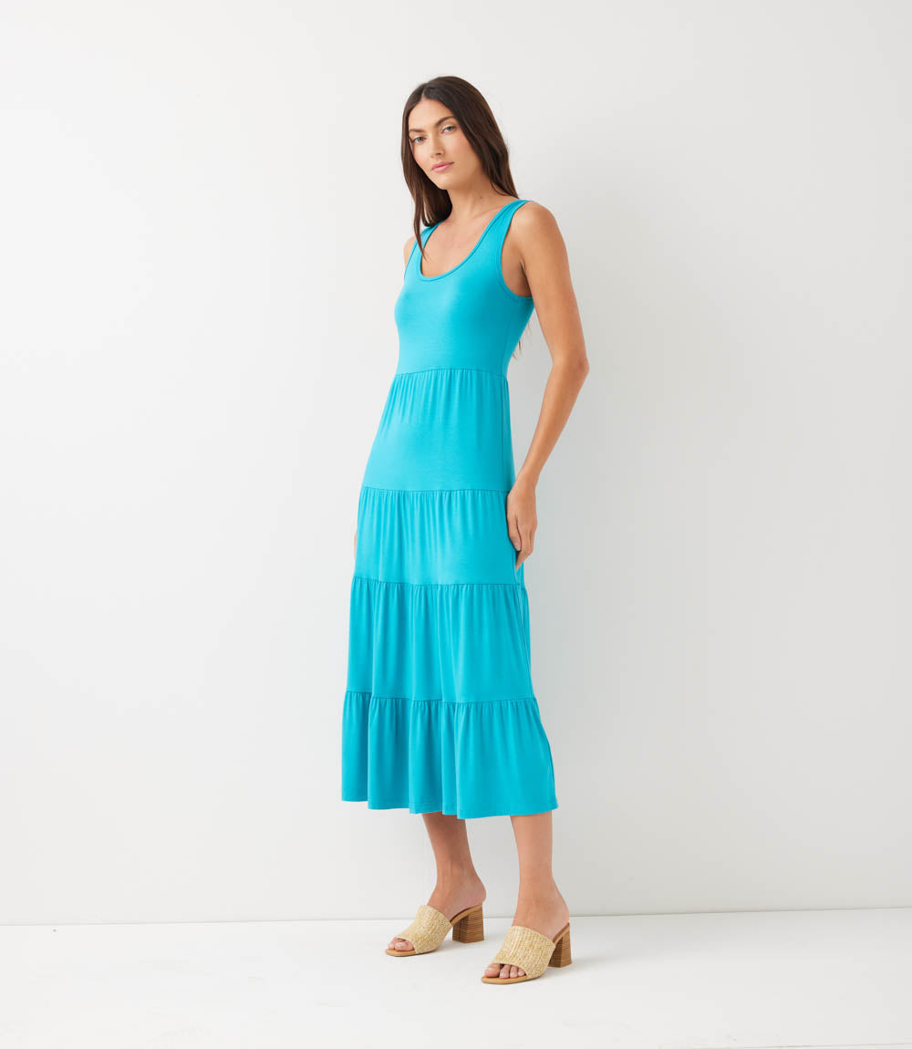 Tiered Midi Dress