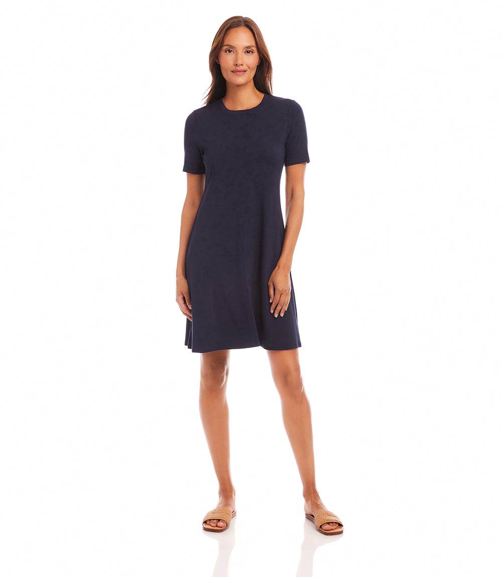 Short Sleeve A-Line Dress