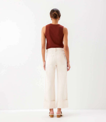 Cuffed Cropped Jeans