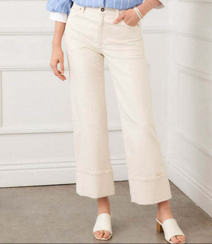 Cuffed Cropped Jeans
