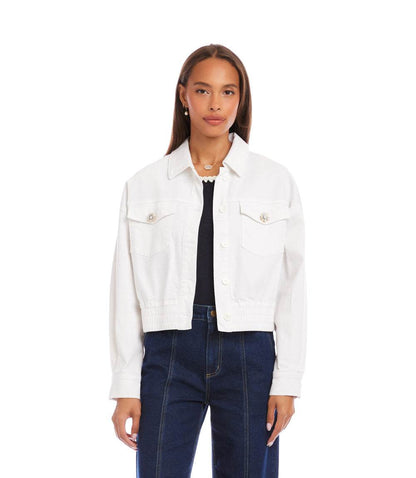 Novelty Button Jean Jacket