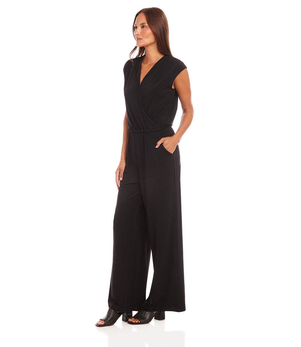 Sleeveless Travel Jersey Jumpsuit