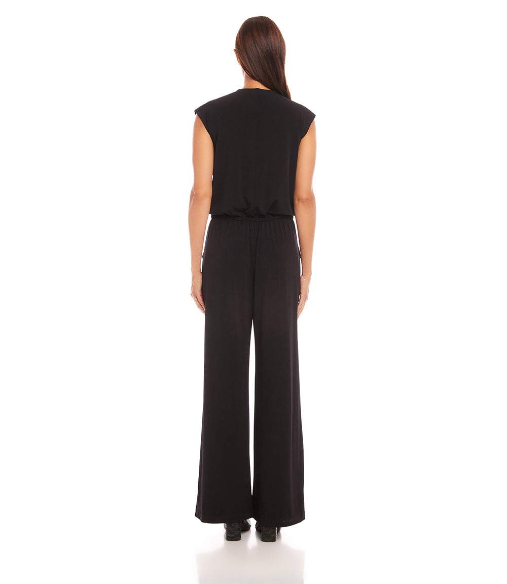 Sleeveless Travel Jersey Jumpsuit