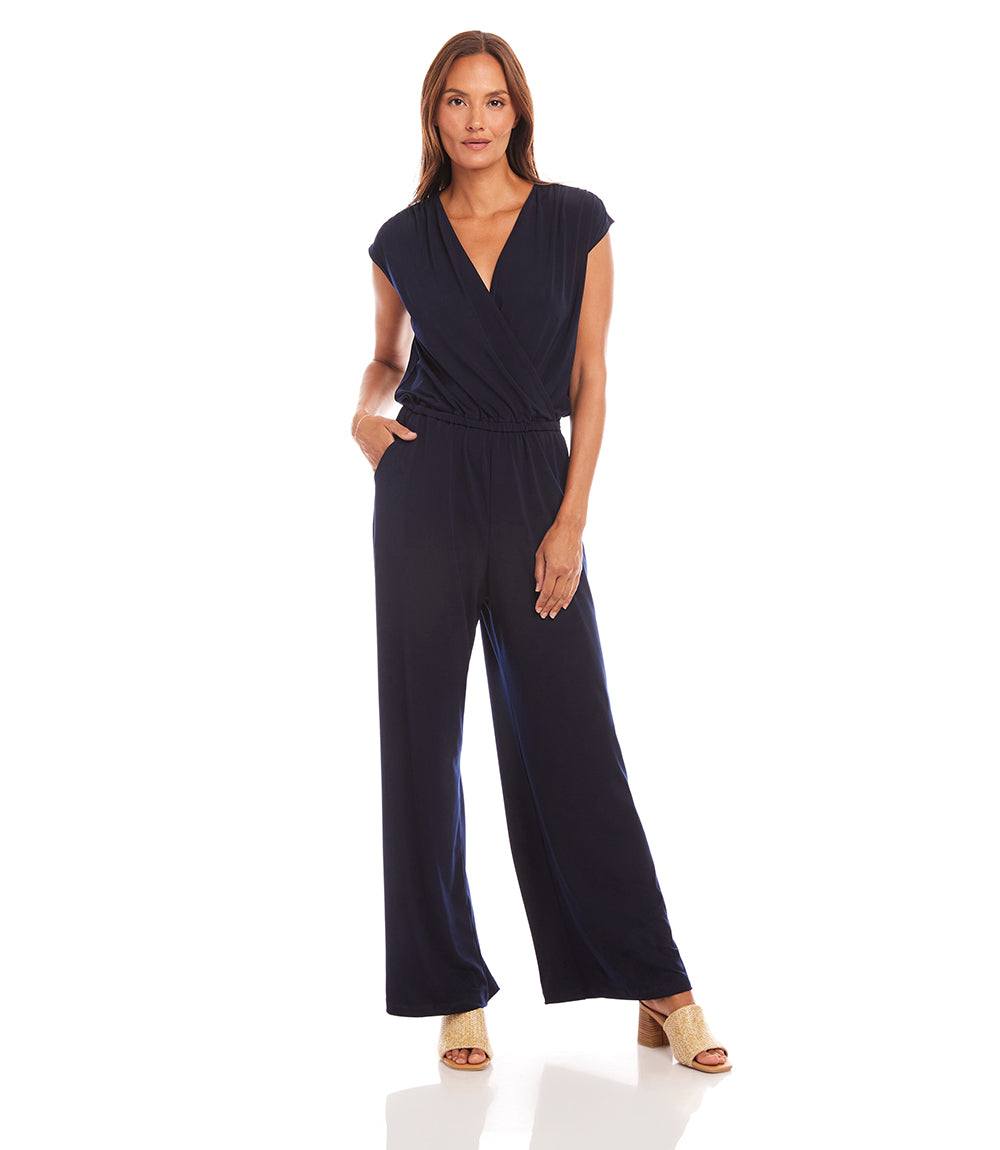 Sleeveless Travel Jersey Jumpsuit