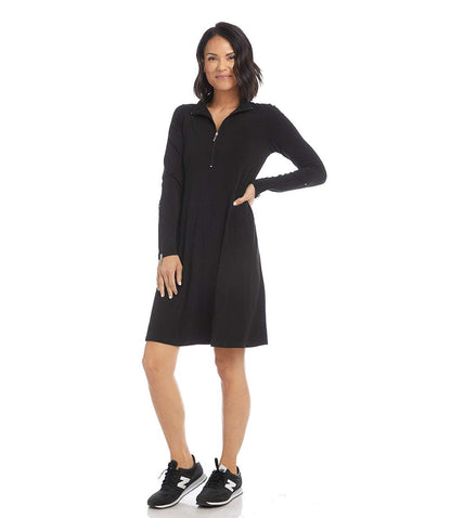 Zip Up Travel Jersey Dress