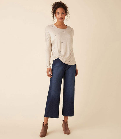 Wide Leg Cropped Jeans