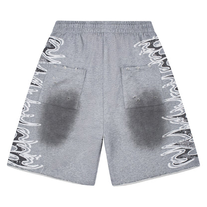 LS Graphic Sweatshort | Grey