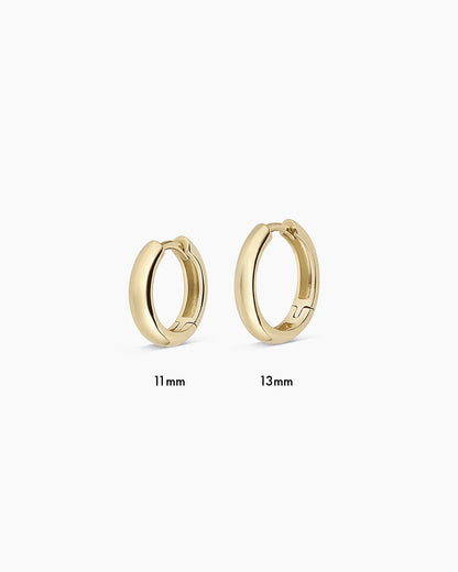 14K Gold Lou Helium Huggies