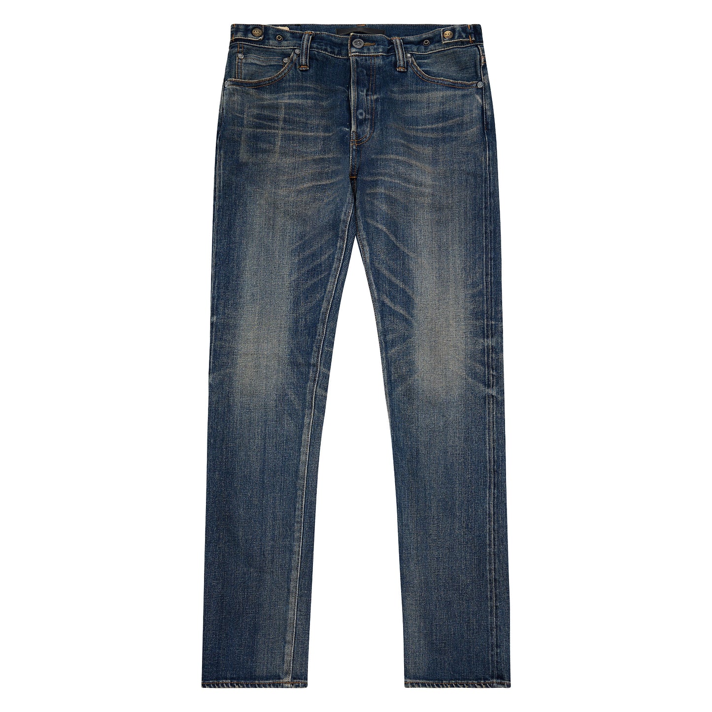 Nara Slim Sureto Worn Black Denim