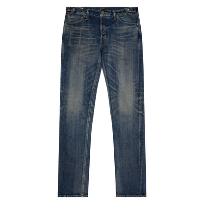 Nara Slim Sureto Worn Black Denim
