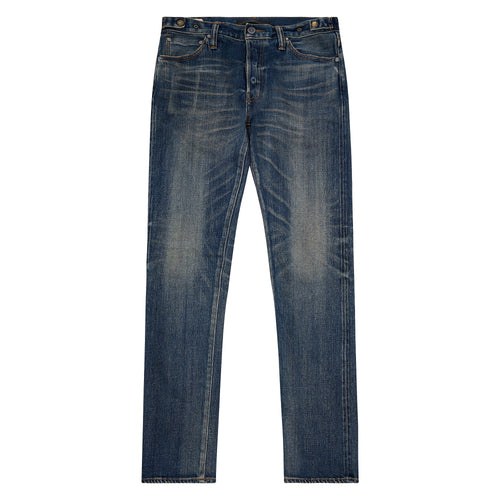 Nara Slim Sureto Worn Black Denim