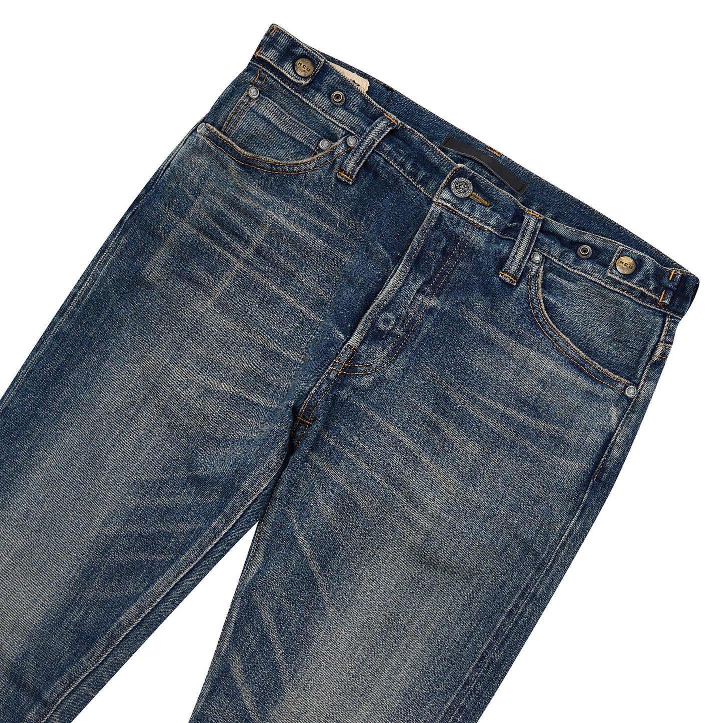 Nara Slim Sureto Worn Black Denim