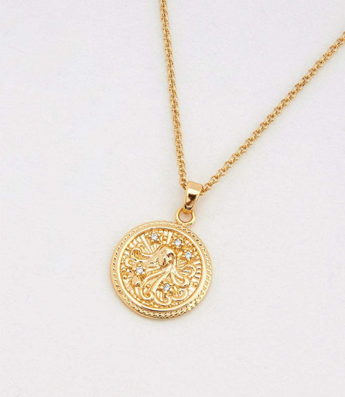 Virgo Coin Necklace