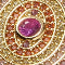 Gemstone Disc Necklace