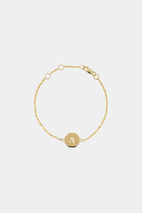 Baby Letter Bracelet | 9K Yellow Gold