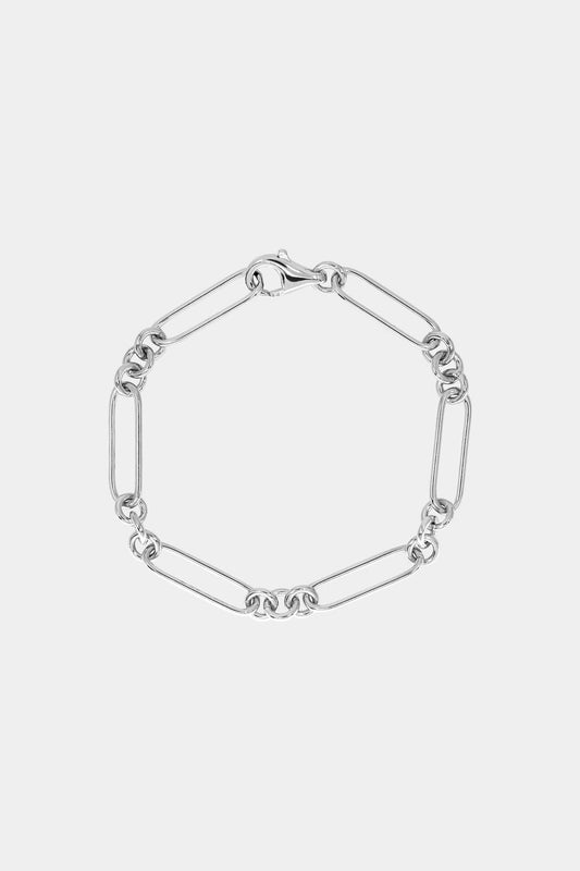 Large Lennox Bracelet | Silver or 9K White Gold