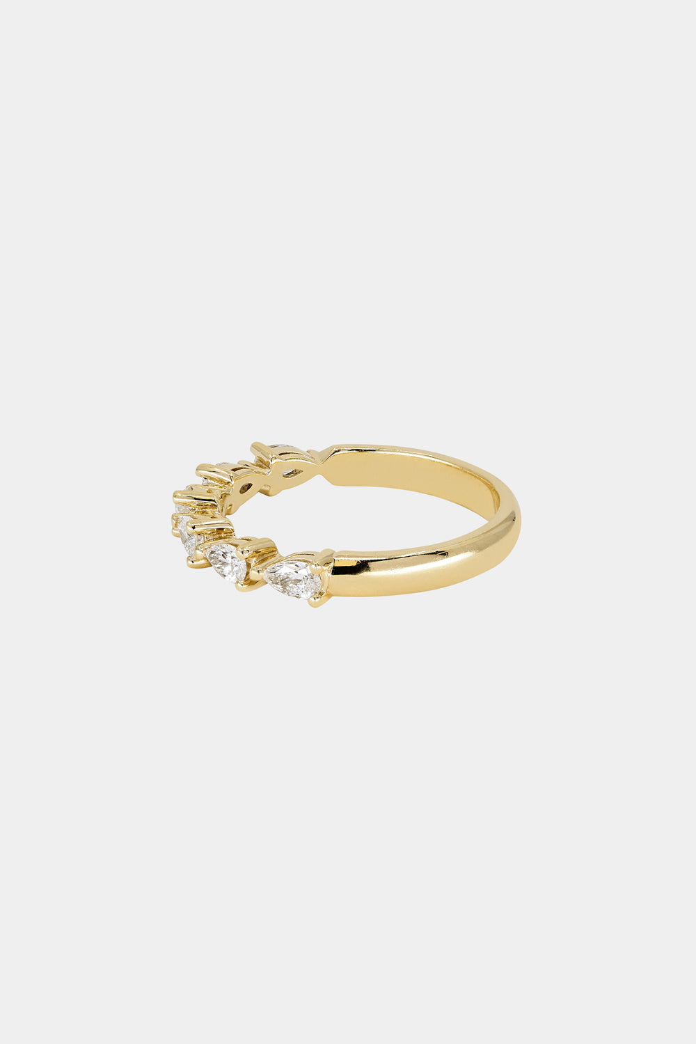 Pear Diamond Ring | 18K Yellow Gold