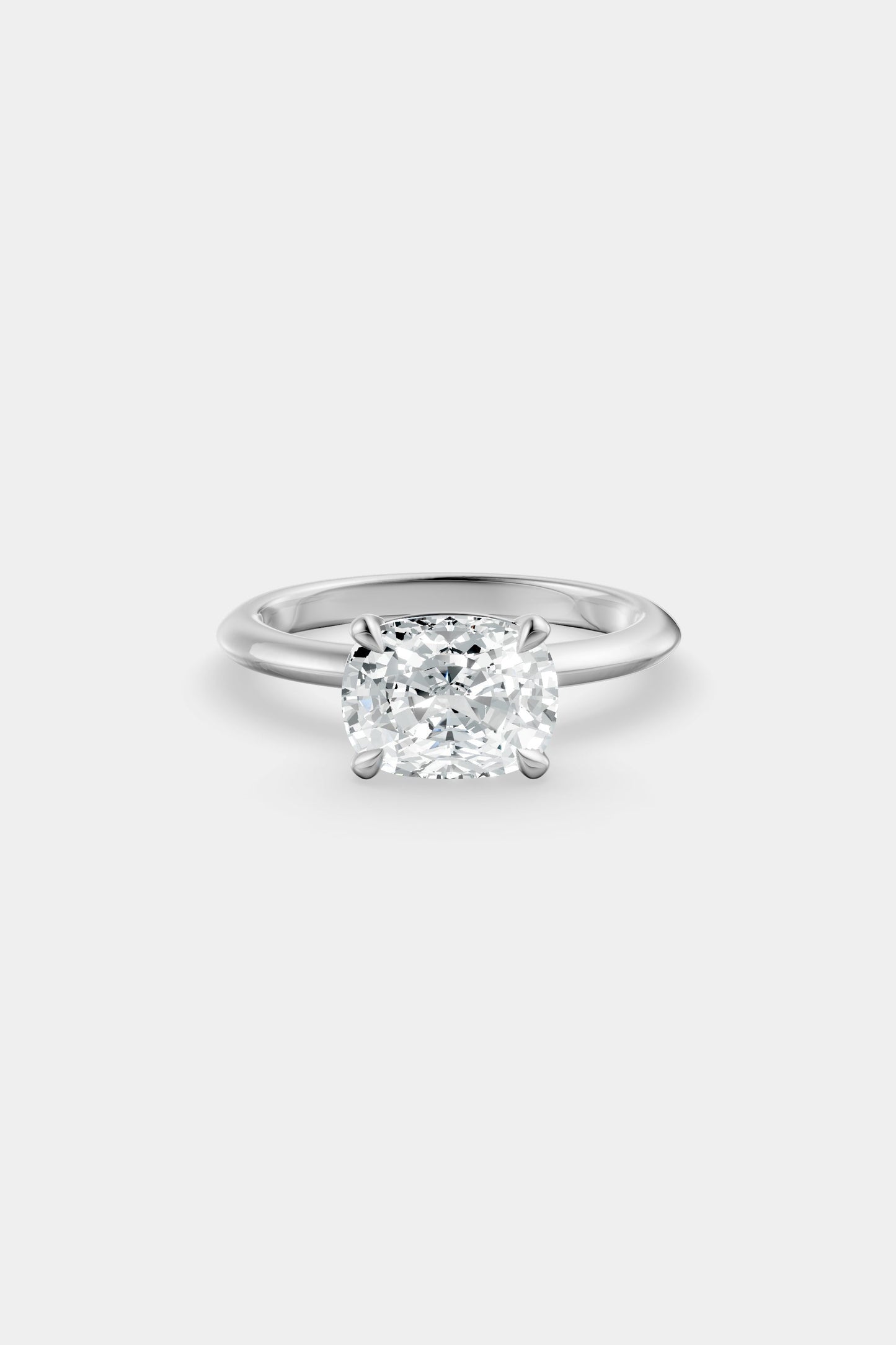 East West Diamond Solitaire Ring | Gwen Band