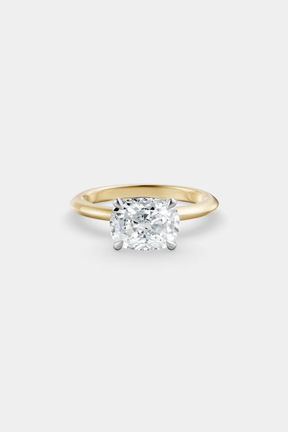 East West Diamond Solitaire Ring | Gwen Band