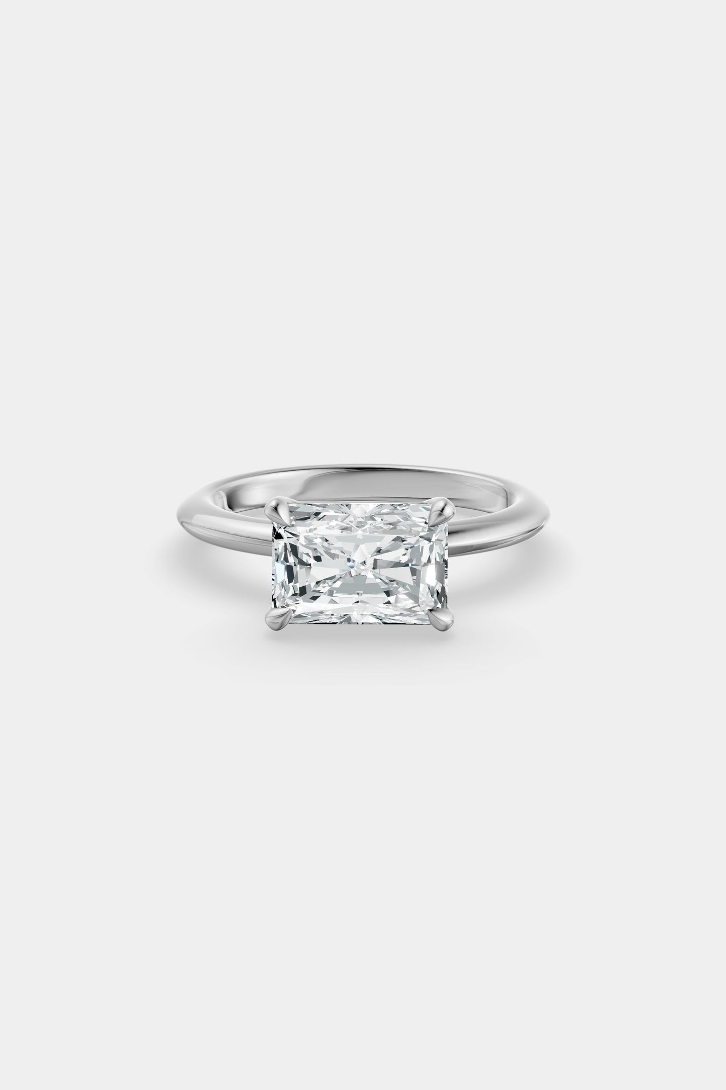 East West Diamond Solitaire Ring | Gwen Band