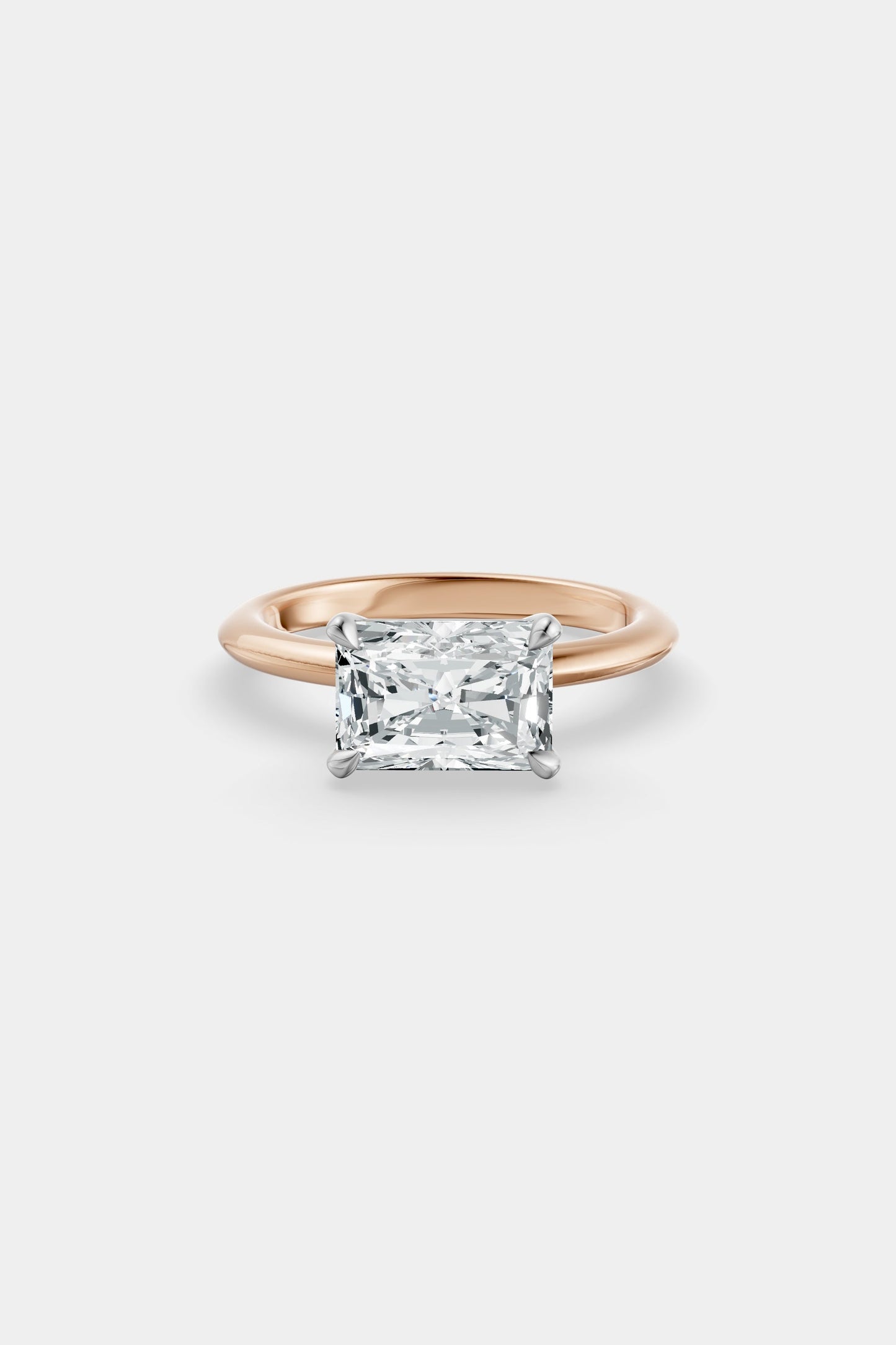 East West Diamond Solitaire Ring | Gwen Band