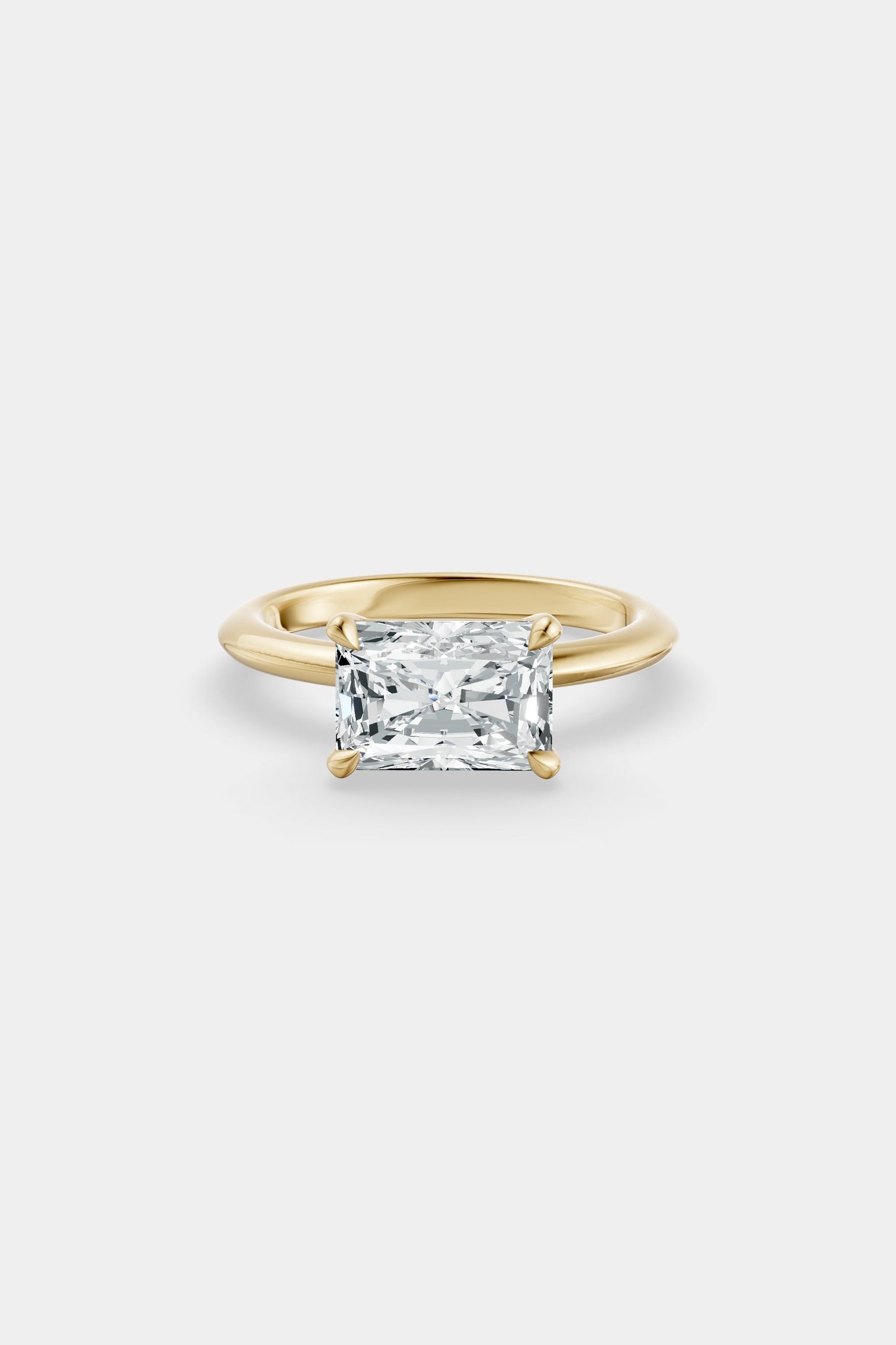 East West Diamond Solitaire Ring | Gwen Band