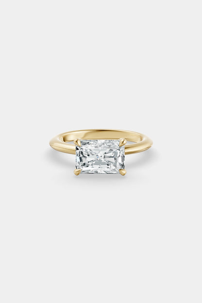 East West Diamond Solitaire Ring | Gwen Band