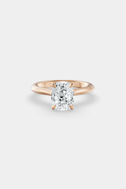 Diamond Solitaire Ring | Traditional Open-Style Band