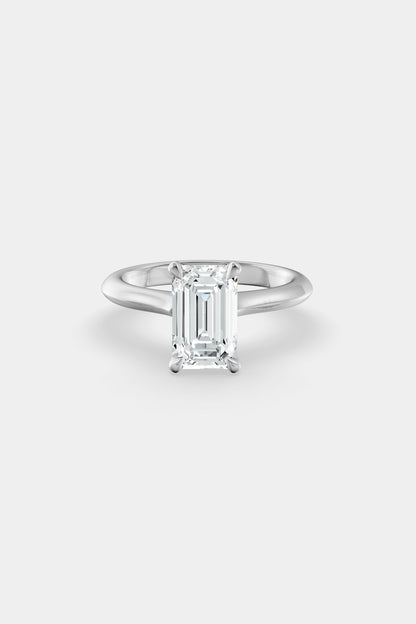 Diamond Solitaire Ring | Traditional Open-Style Band