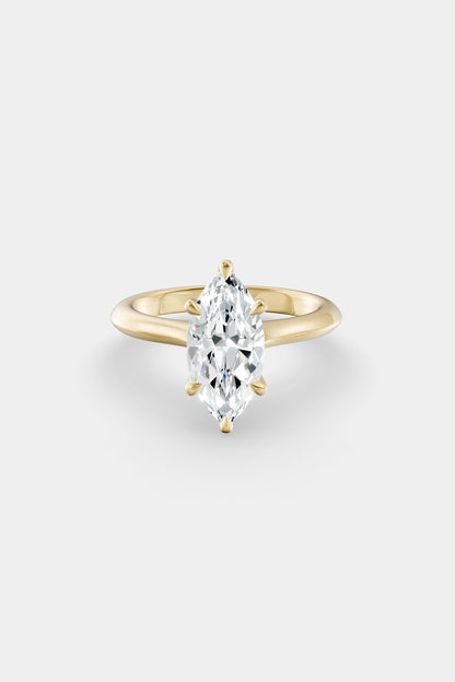 Diamond Solitaire Ring | Traditional Open-Style Band