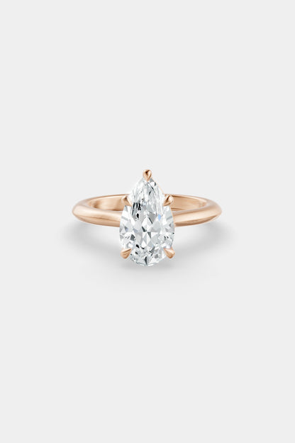 Diamond Solitaire Ring | Traditional Open-Style Band