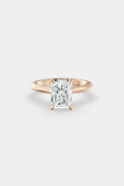 Diamond Solitaire Ring | Traditional Open-Style Band