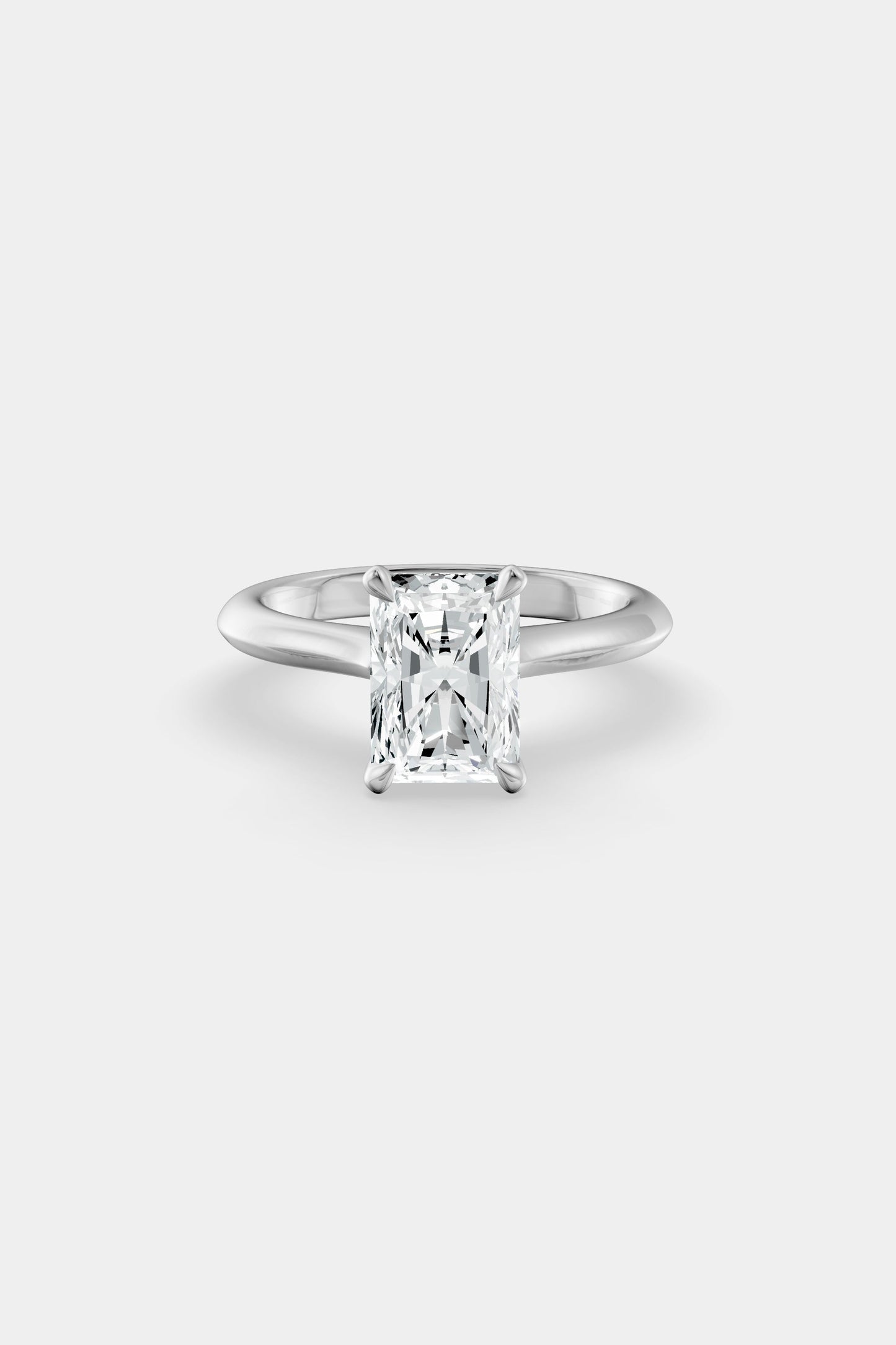 Diamond Solitaire Ring | Traditional Band