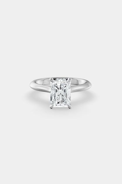 Diamond Solitaire Ring | Traditional Band